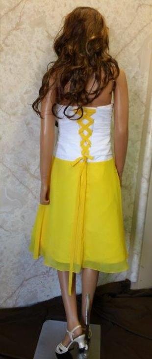 Yellow And White Bridesmaid Dresses